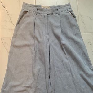 Blue wide leg flannel trousers by Nanushka size XS